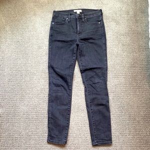 Madewell High Rise Skinny Black Jeans Size 28